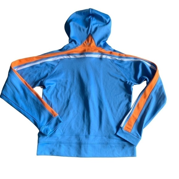 Vtg Y2K 90s Nike silver tag track jacket blue orange retro size medium - Picture 2 of 4